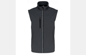 Veste softshell sport manches amovibles unisexe